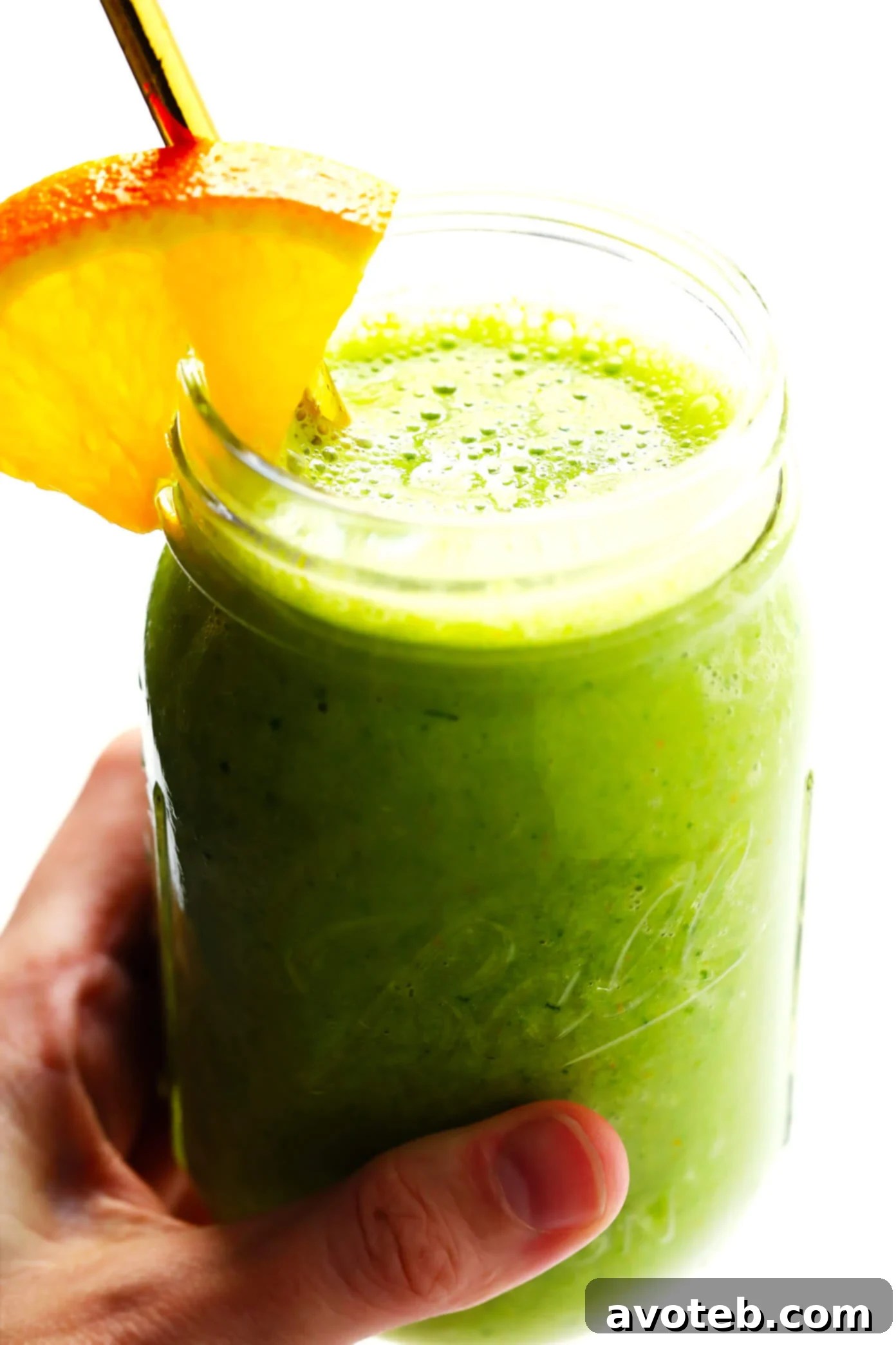 Green Orange Julius Smoothie Recipe Ready to Serve