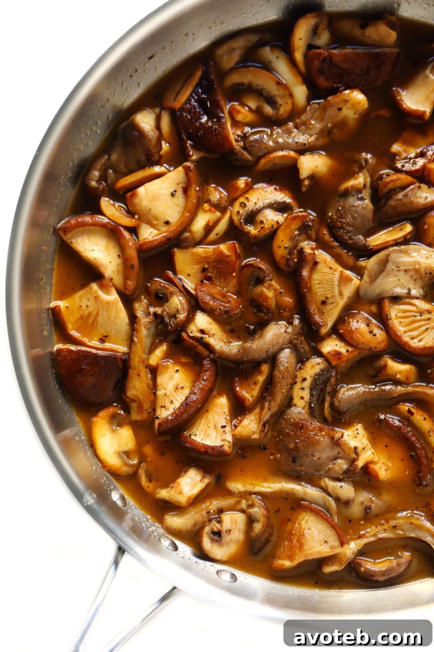 Rosemary Balsamic Butter Sauce for Mushroom Pasta