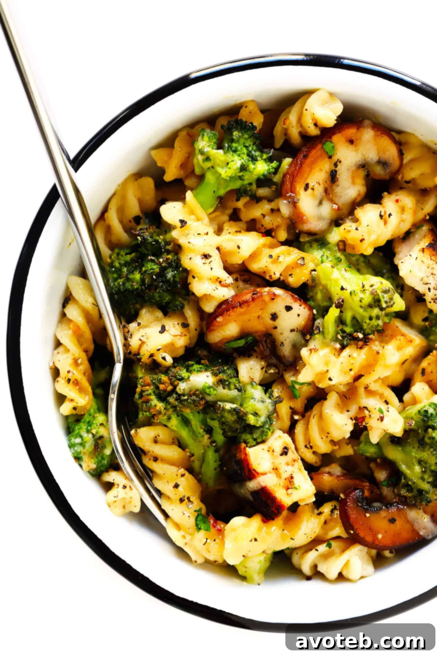 Large dish of Healthier Broccoli Cheddar Chicken Casserole