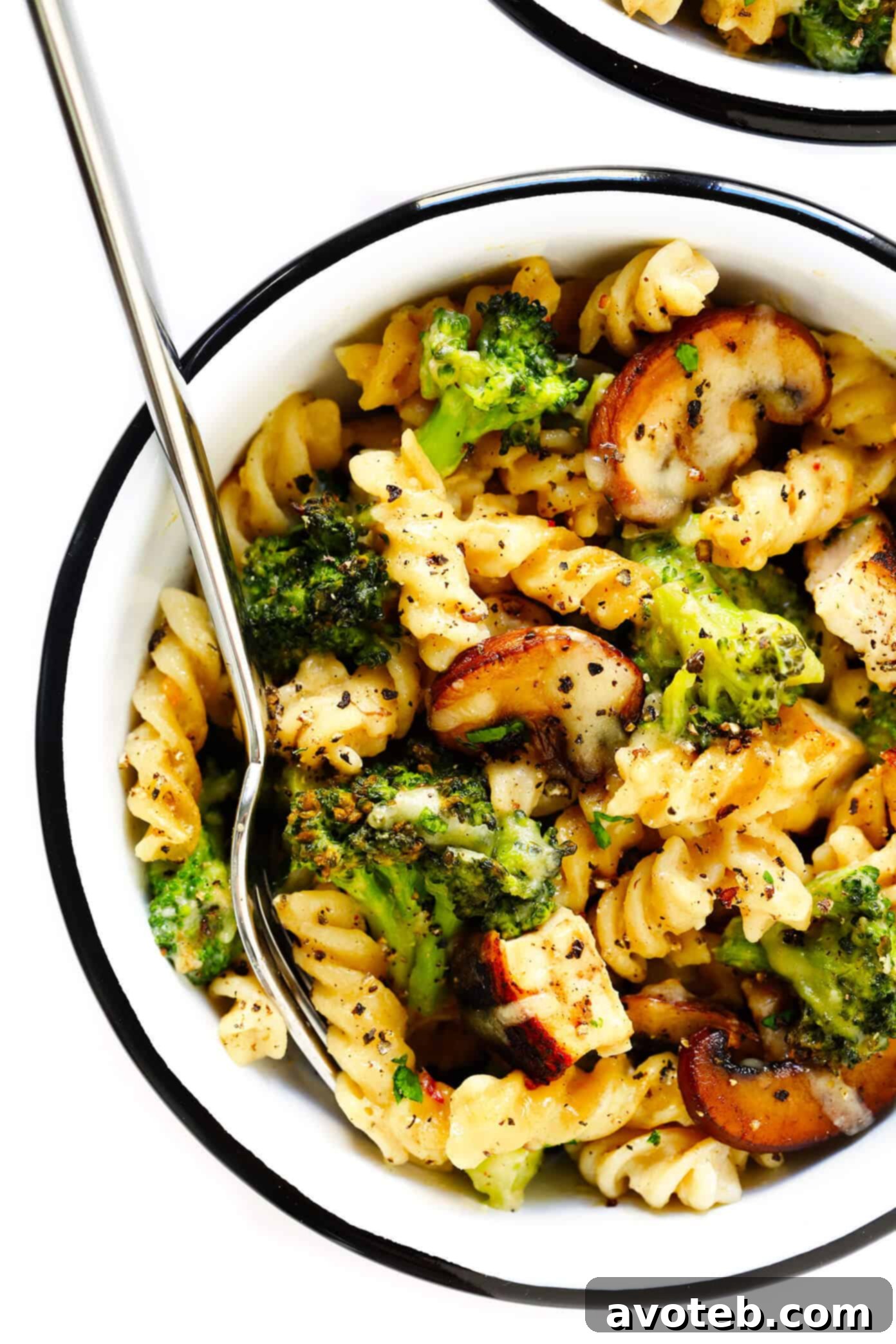 Close-up of Healthier Broccoli Cheddar Chicken Casserole