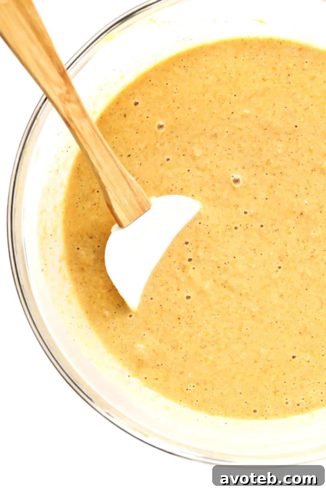 Wholesome Golden Squash Muffins 3 Muffin batter with butternut squash and chai spices
