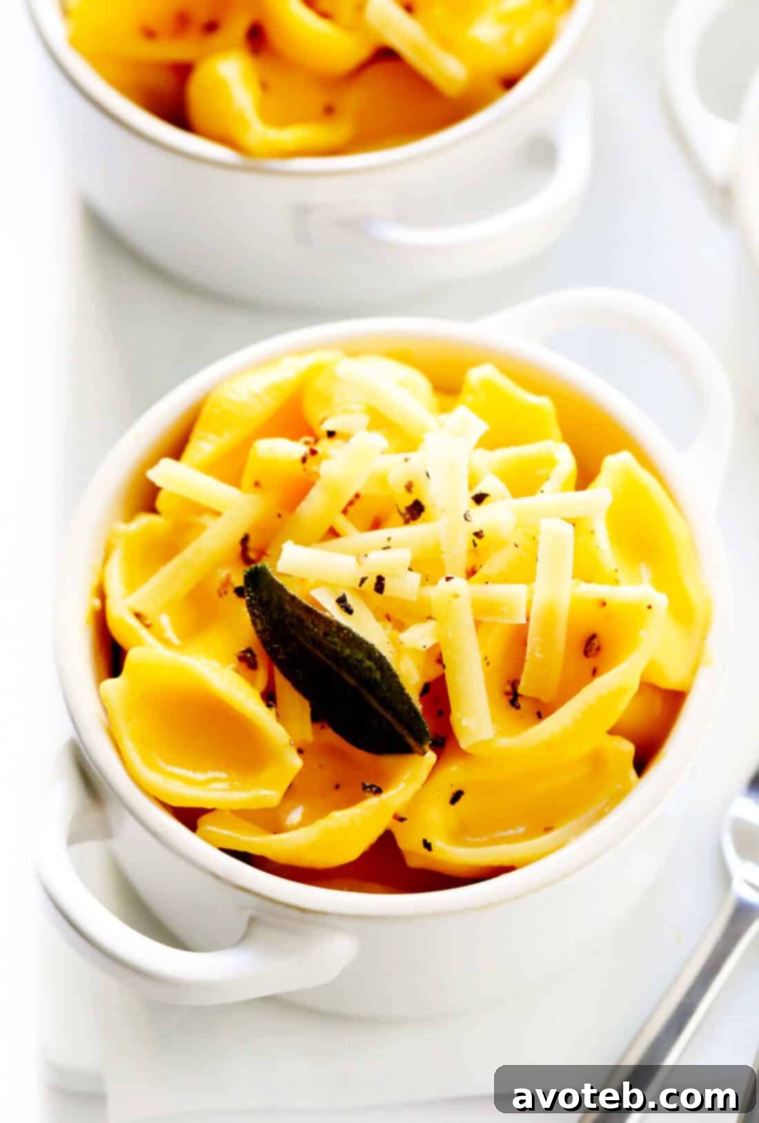 Butternut Squash Mac and Cheese with Crispy Sage