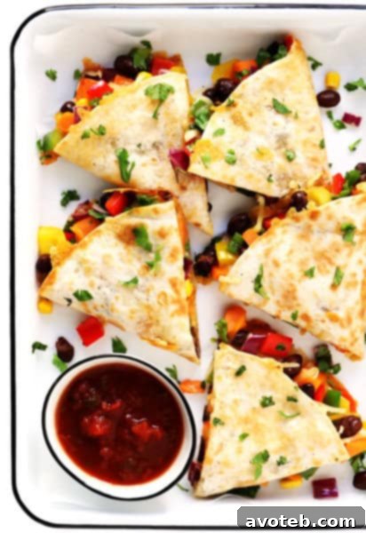 Easy Veggie Quesadillas