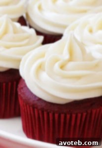 Homemade Red Velvet Cupcakes with Cream Cheese Frosting