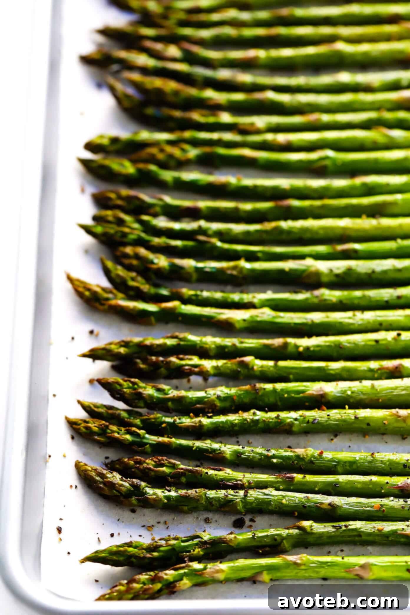 Oven Roasted Asparagus with Parmesan and Lemon