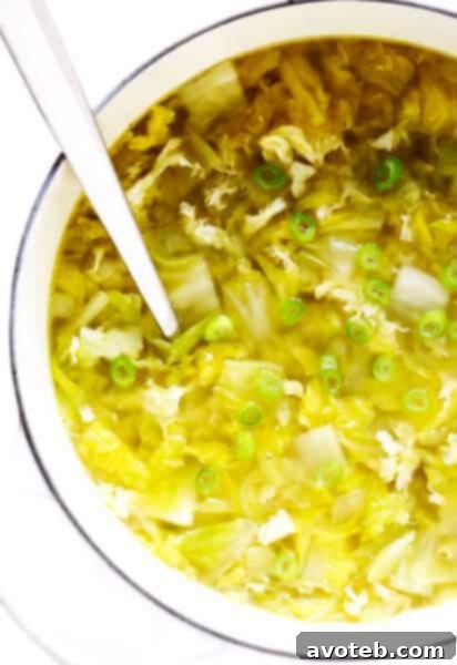 Cabbage Egg Drop Soup