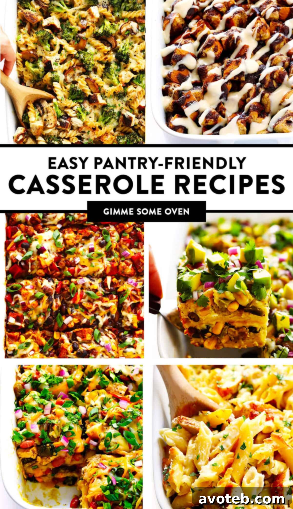 Easy Pantry-Friendly Casserole Recipes - Discover delicious and simple casserole ideas that use pantry staples. Includes tips for storage, freezing, and ingredient substitutions on gimmesomeoven.com.