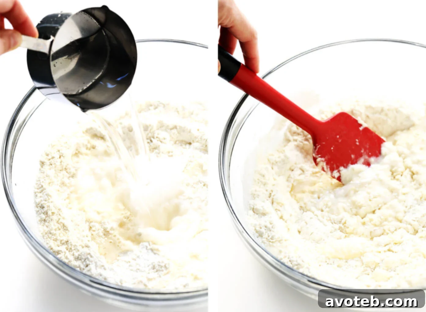 Mixing Flour Tortilla Ingredients