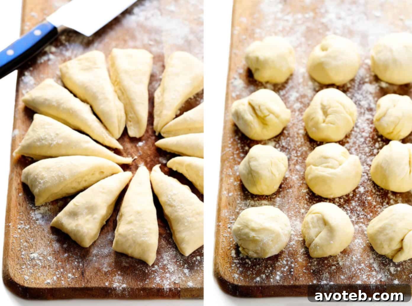 Dividing Flour Tortilla Dough Balls