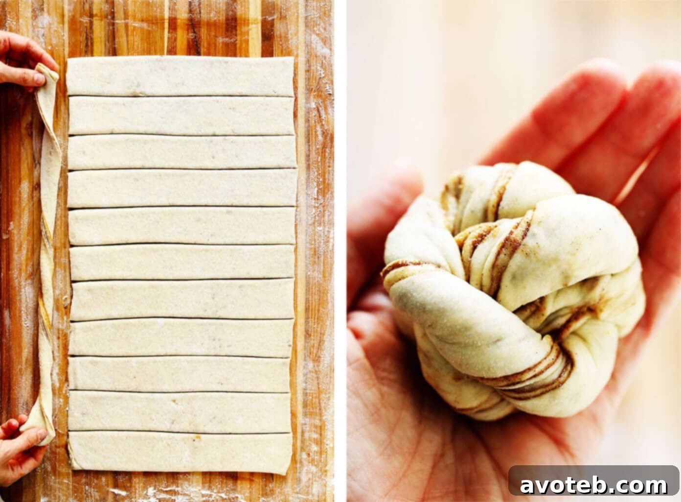 Twisting and Shaping Authentic Swedish Cinnamon Buns