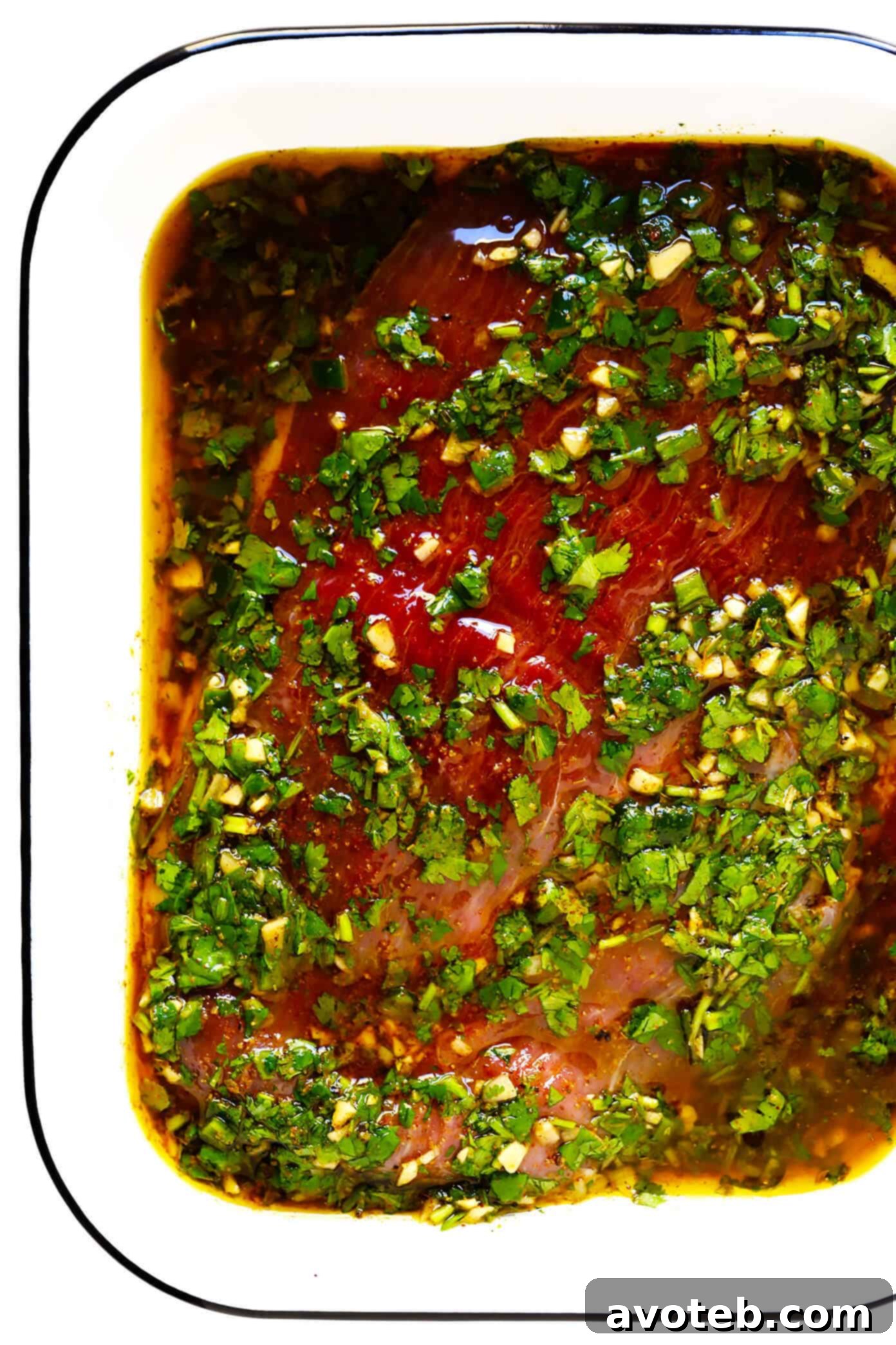 Flank Steak in Carne Asada Marinade