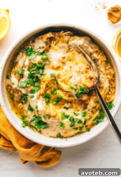 Homemade Baba Ganoush with fresh garnishes