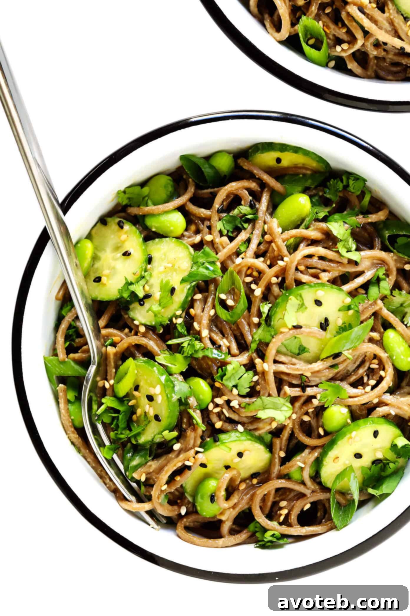 Quick Peanut Soba Noodles
