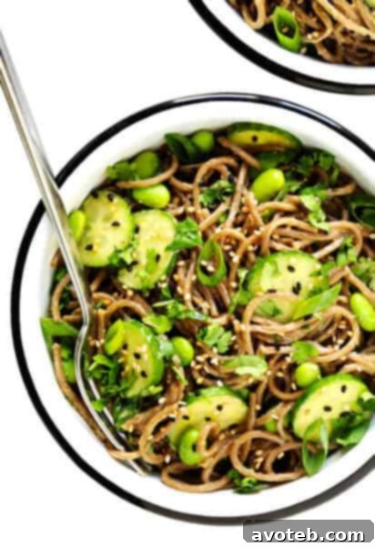 Quick Peanut Soba Noodles