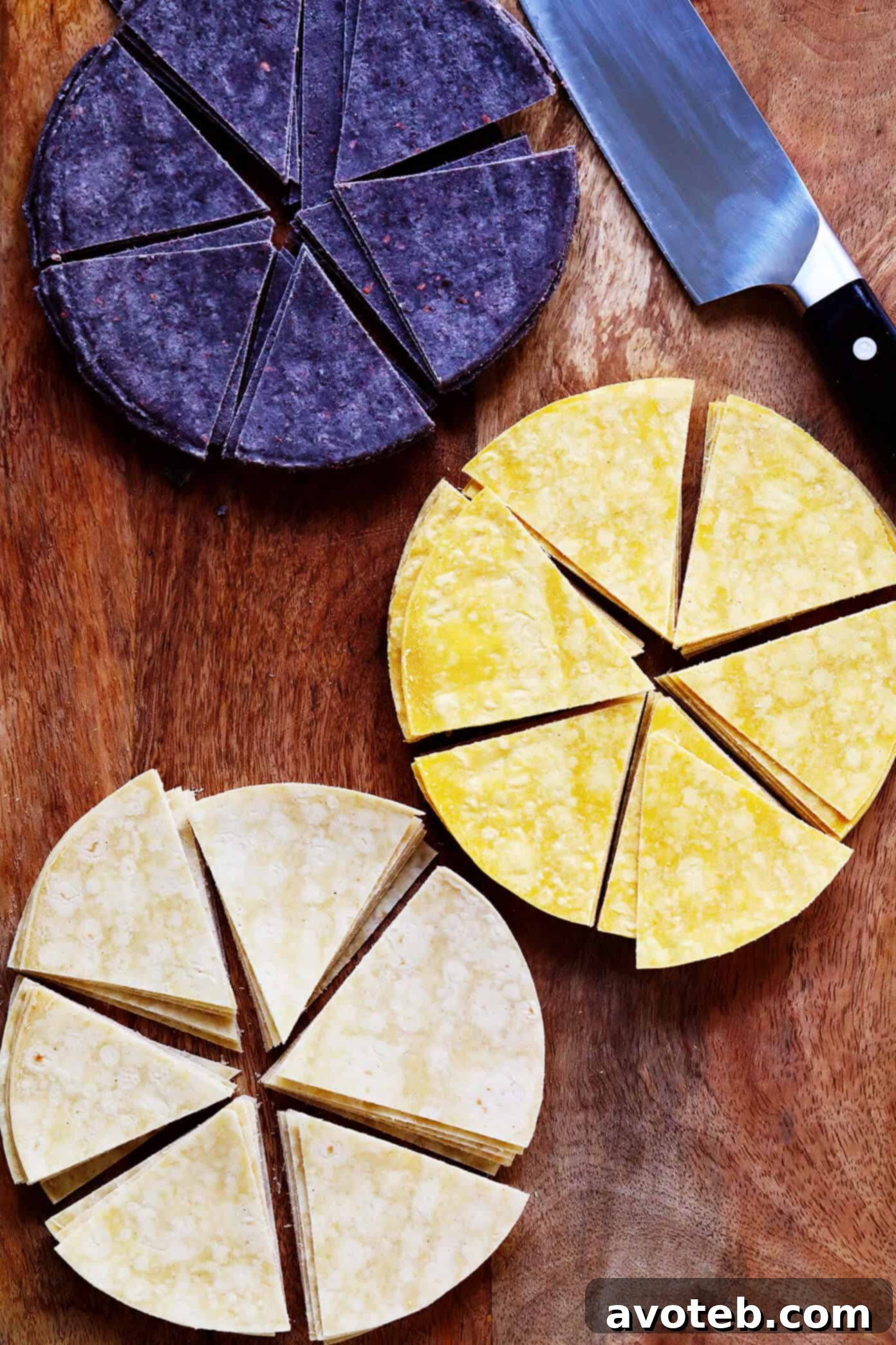 Blue, Yellow and White Corn Tortillas