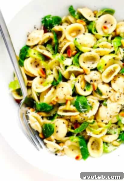 Brussels Sprouts and Parmesan Pasta