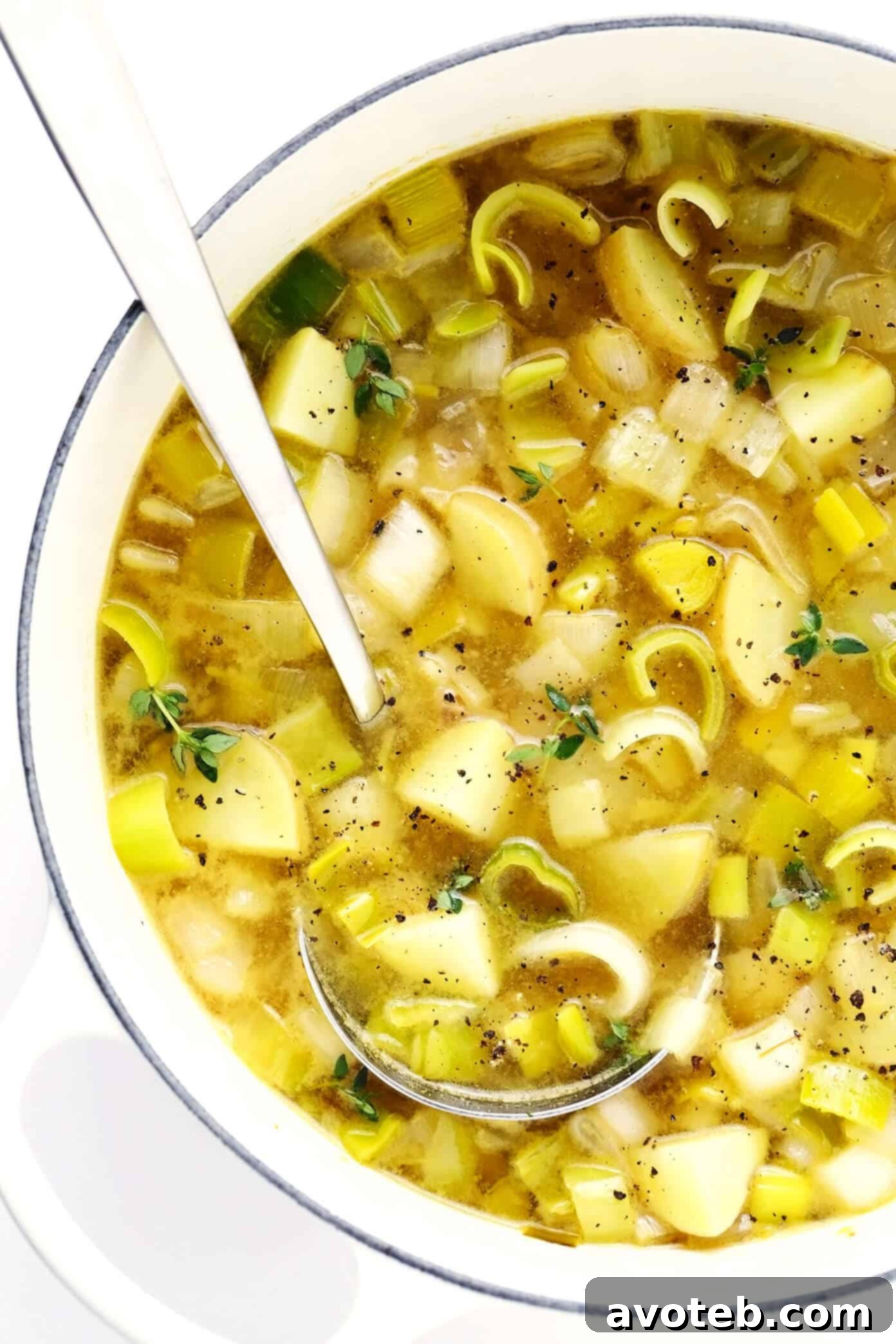 Rustic Potato Leek Soup