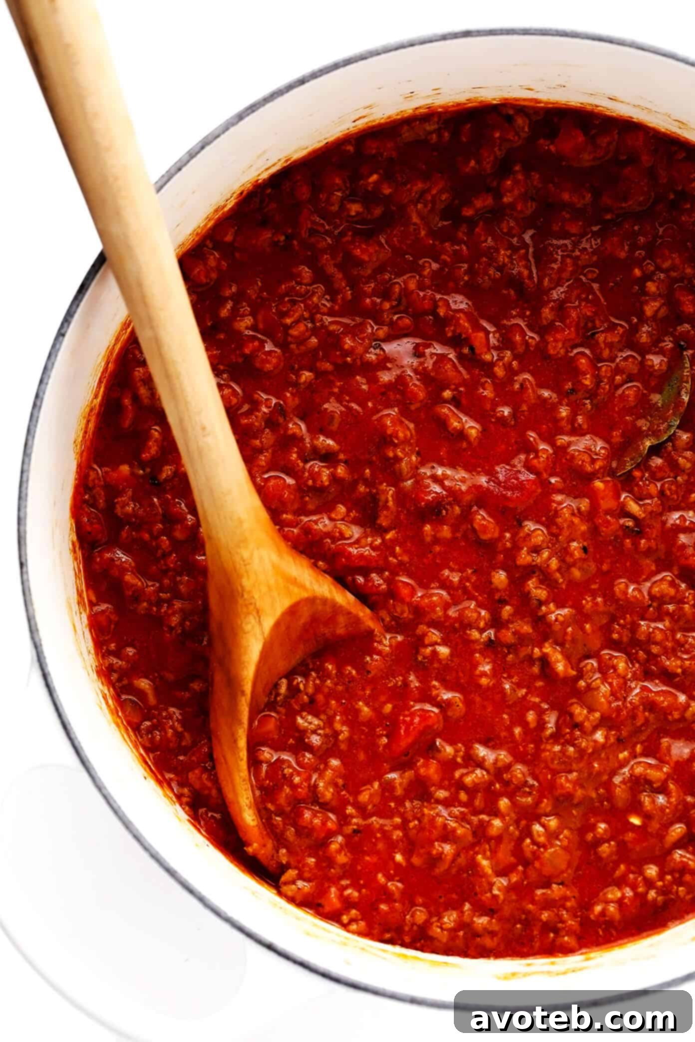 Pot of Bolognese Sauce