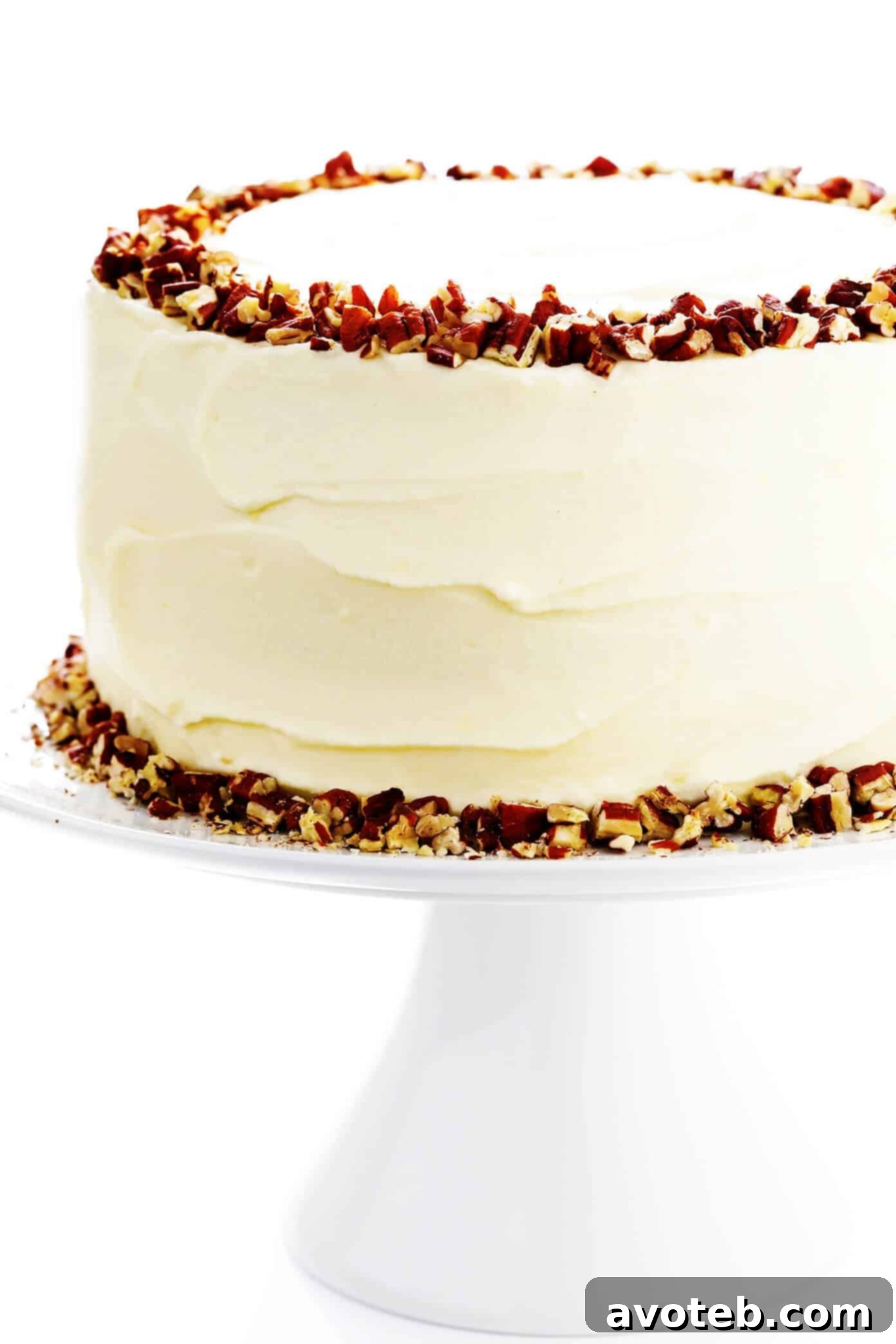 Doctor Bird Cake (Hummingbird Cake) on Pedestal