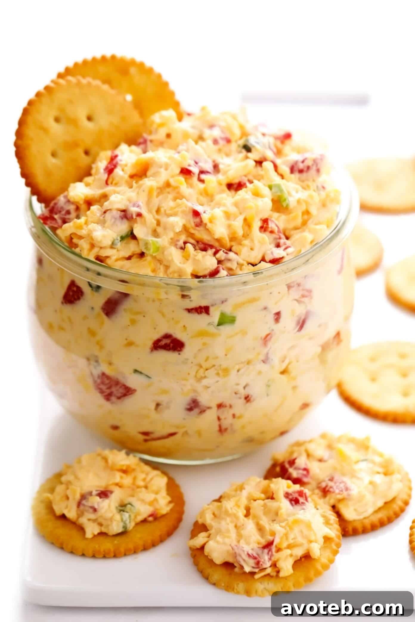 Homemade Pimento Cheese with Ritz Crackers