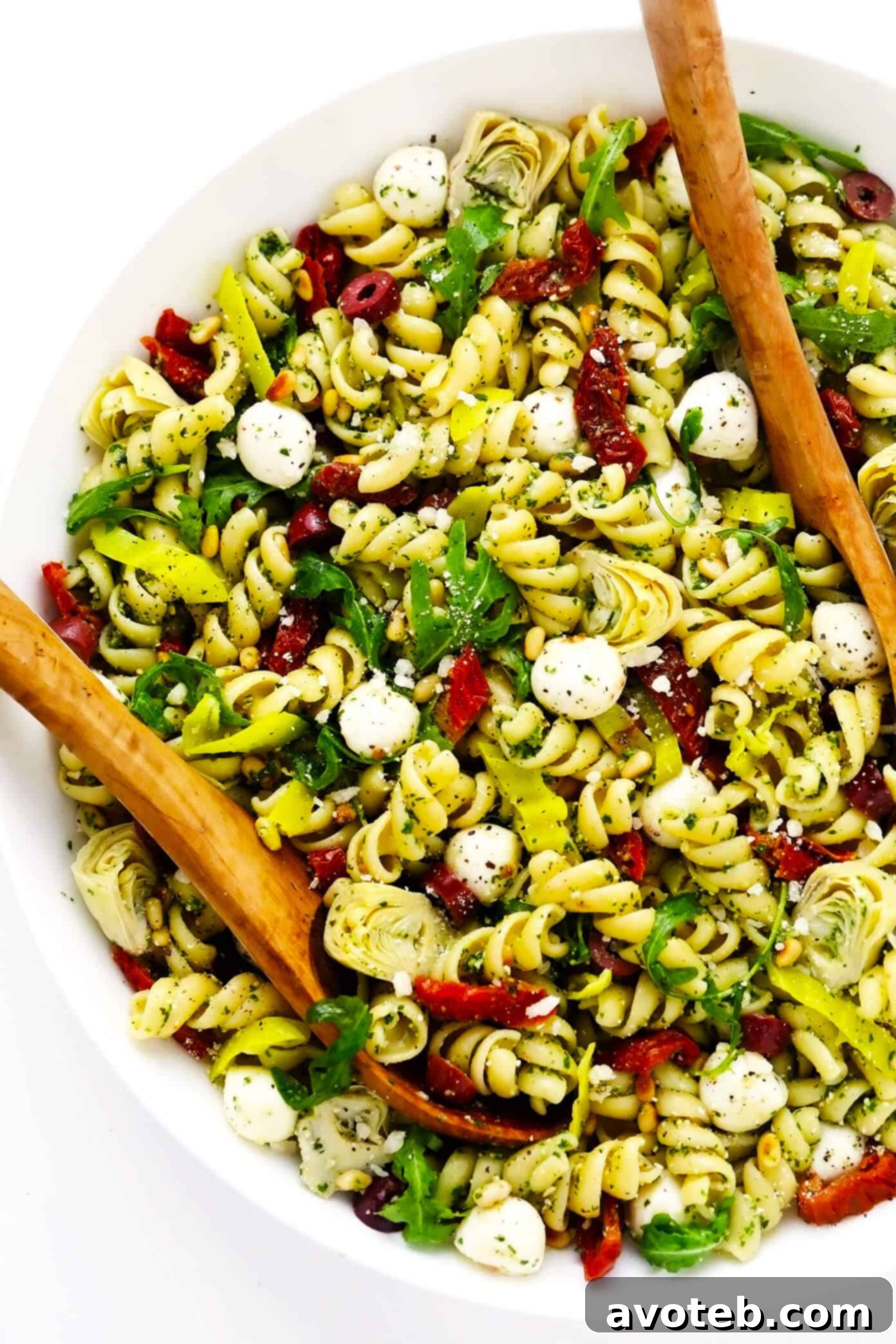 Pesto Pasta Salad, a vibrant mix of Italian ingredients