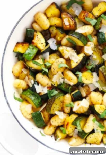 Lemon Basil Gnocchi with Zucchini recipe card thumbnail
