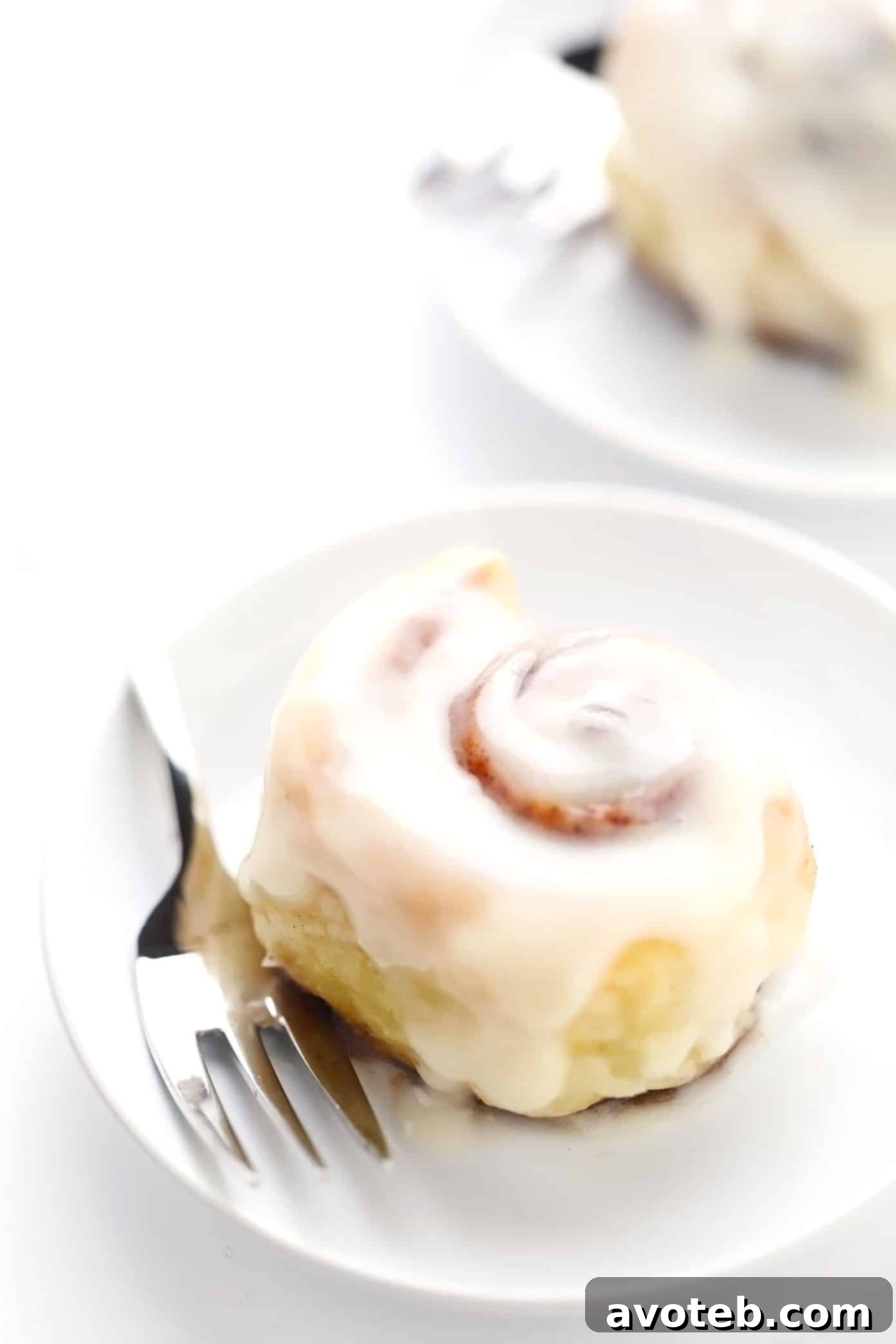 Serving Platter of Homemade Puff Pastry Cinnamon Rolls