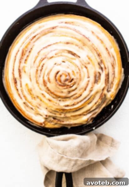 Giant Cinnamon Roll with Cream Cheese Frosting