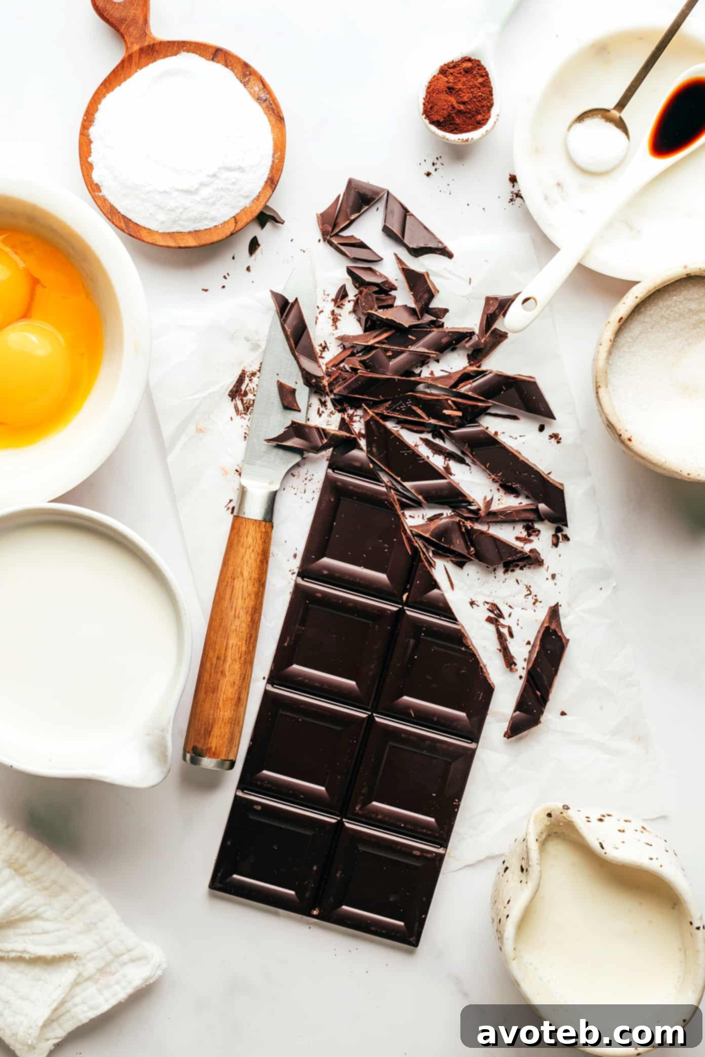 Easy Chocolate Pots de Creme Ingredients