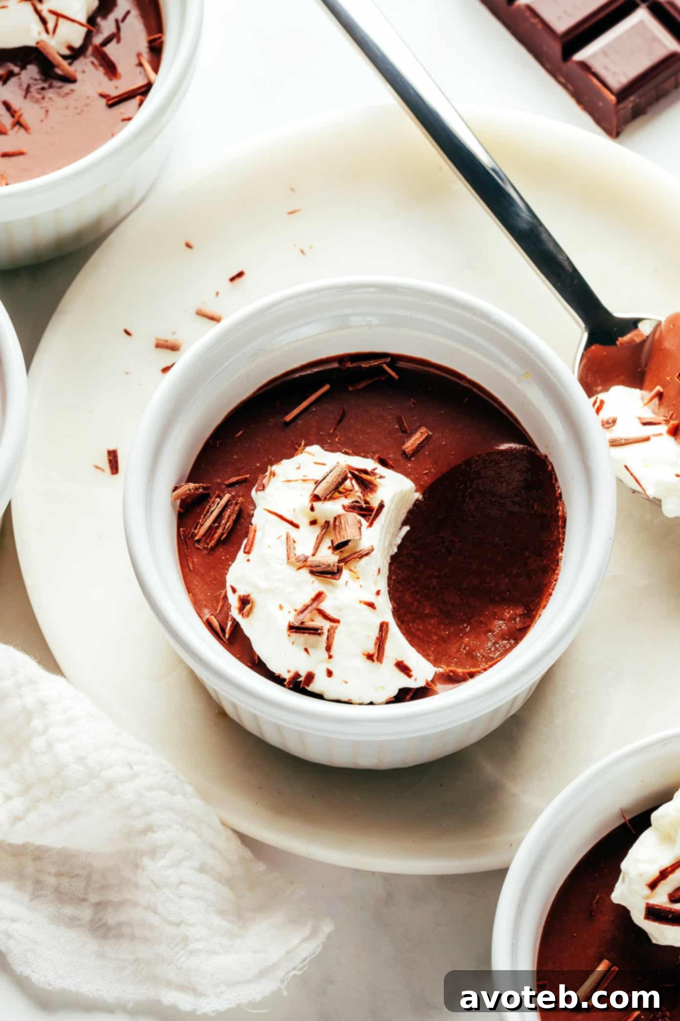 Chocolate Pot de Creme In Ramekin