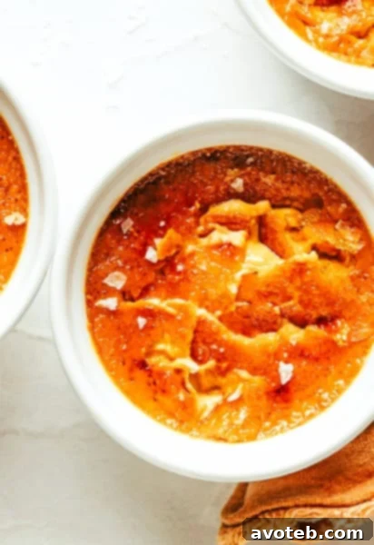 Salted Caramel Crème Brûlée in Ramekins