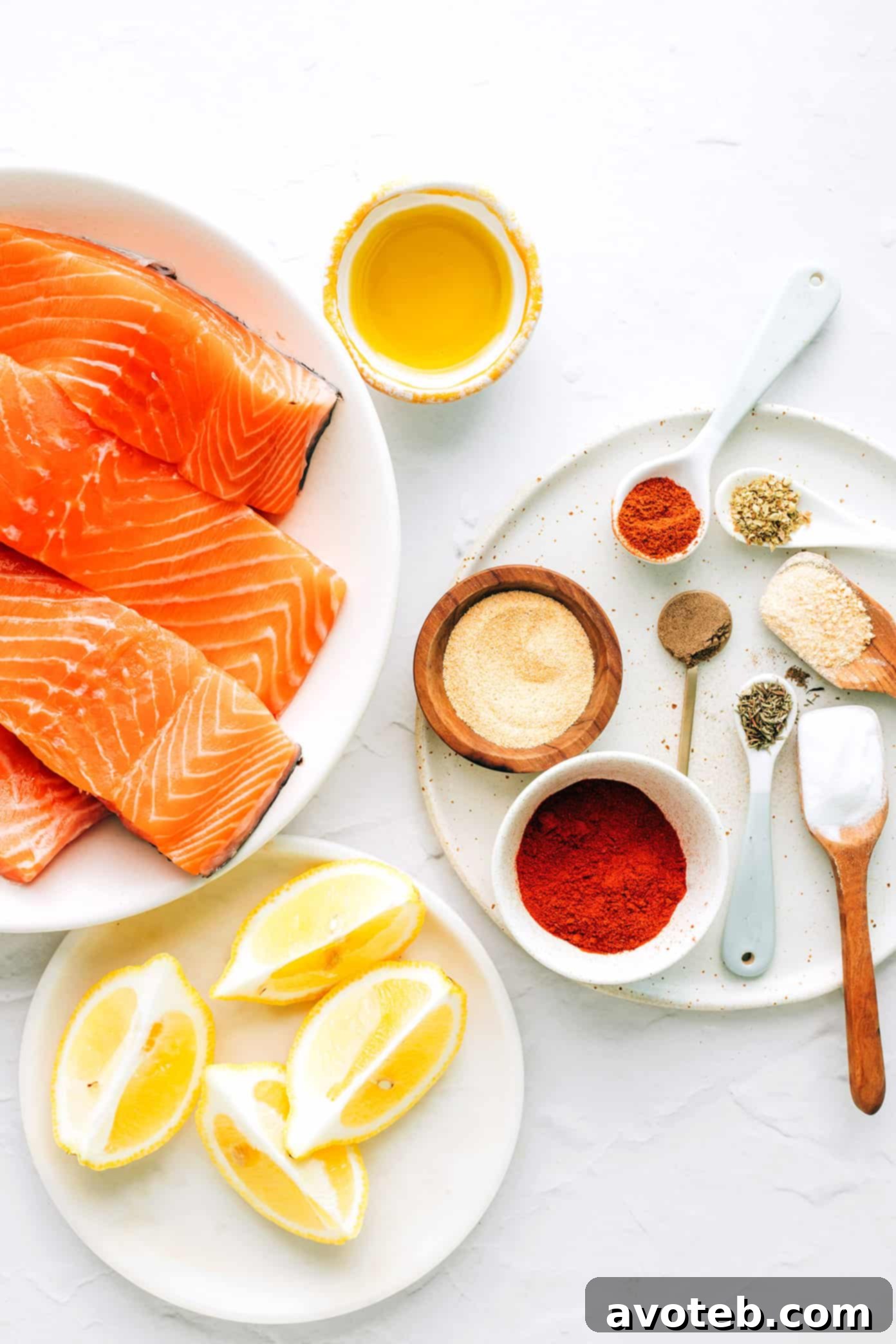 Ingredients for Easy Blackened Salmon Recipe