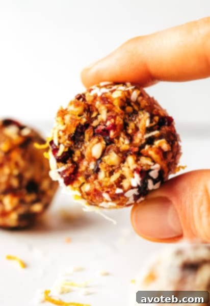 Cranberry Orange Almond Energy Bites