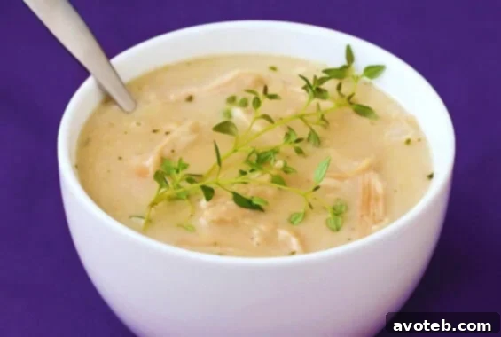 Hearty Roasted Garlic and Chicken Soup, a comforting and flavorful meal