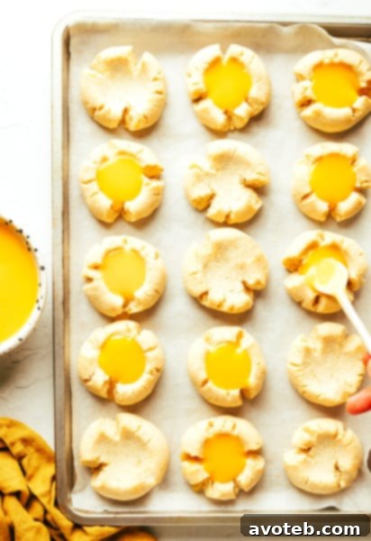 Lemony Thumbprint Cookies
