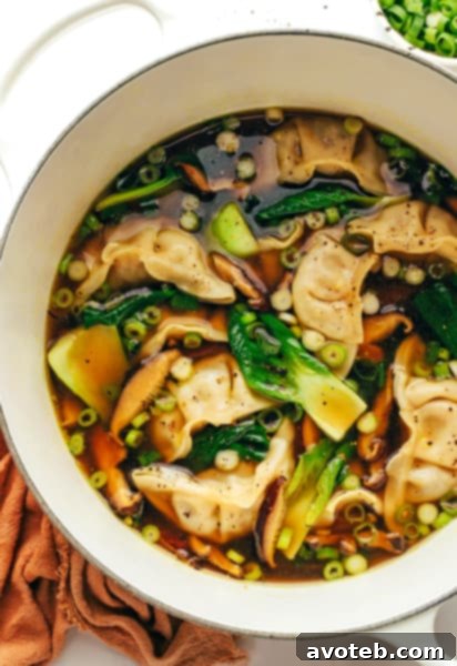 Delicious Potsticker Soup