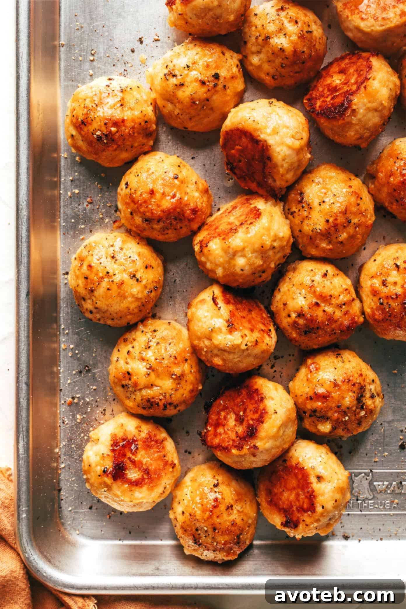 Delicious Baked Chicken Meatballs