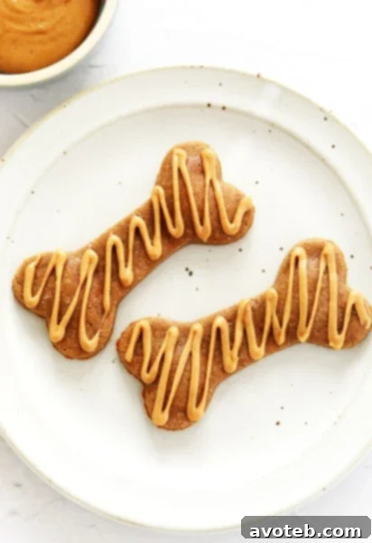 Homemade Peanut Butter Banana Oat Dog Treats