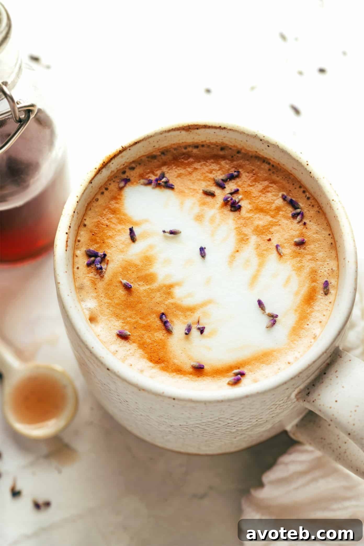 Homemade Lavender Latte