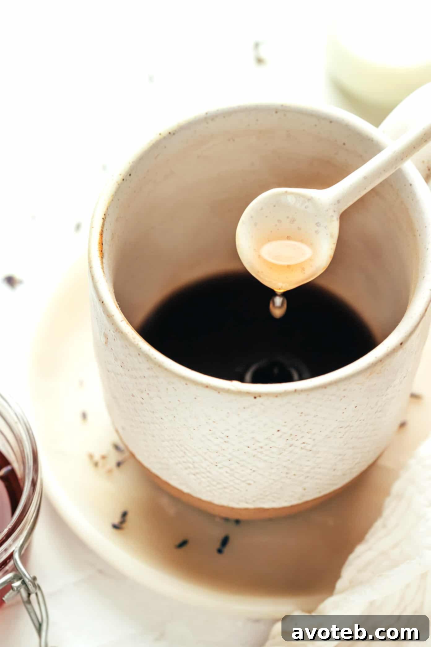 Step-by-step guide to making a lavender latte