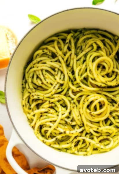 Lemon Basil Butter Pasta Recipe Card Image