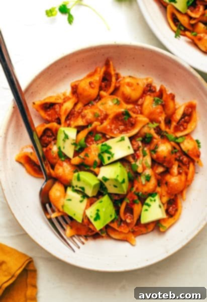 One-Pot Cheesy Taco Pasta