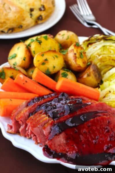 Glazed Corned Beef | gimmesomeoven.com Glazed Corned Beef