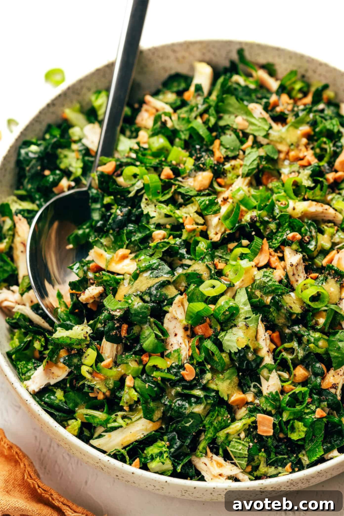 Ingredients for the peanut dressing in individual bowls