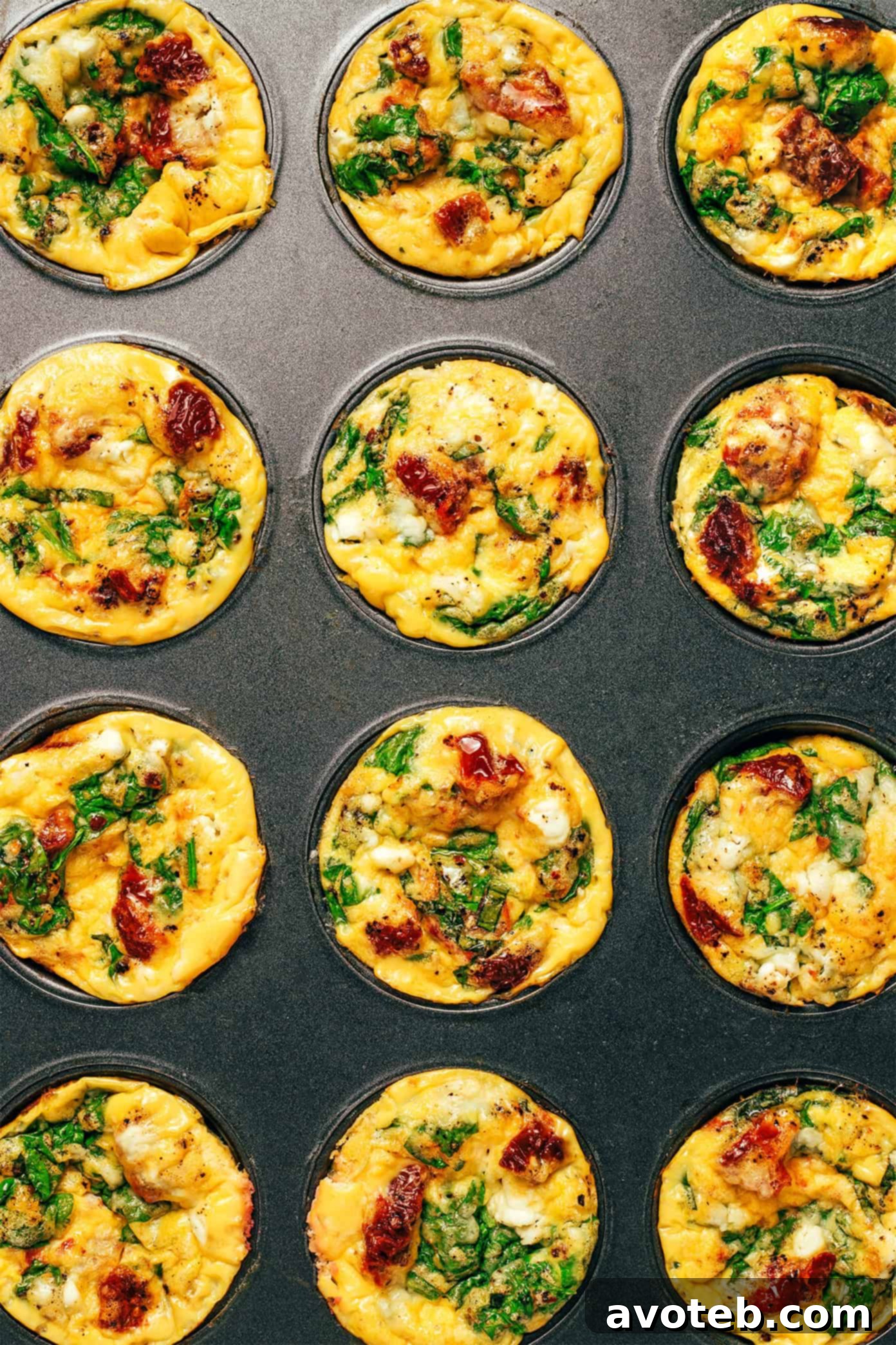 A serving of high-protein egg bites on a plate, garnished with fresh herbs