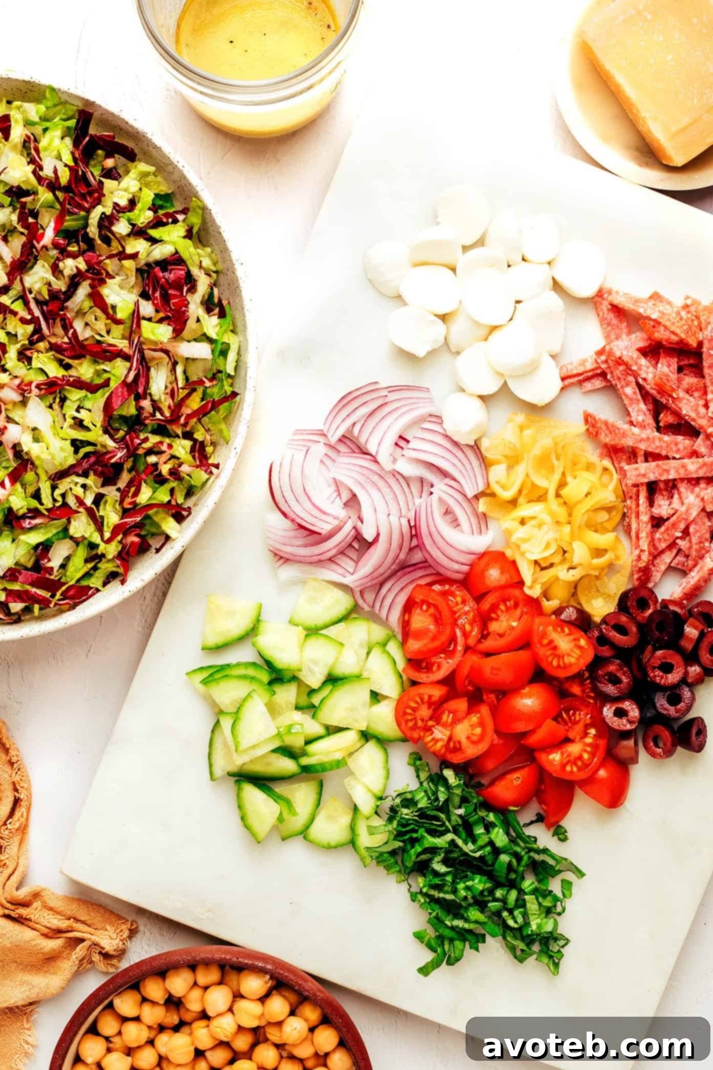 Italian salad ingredients
