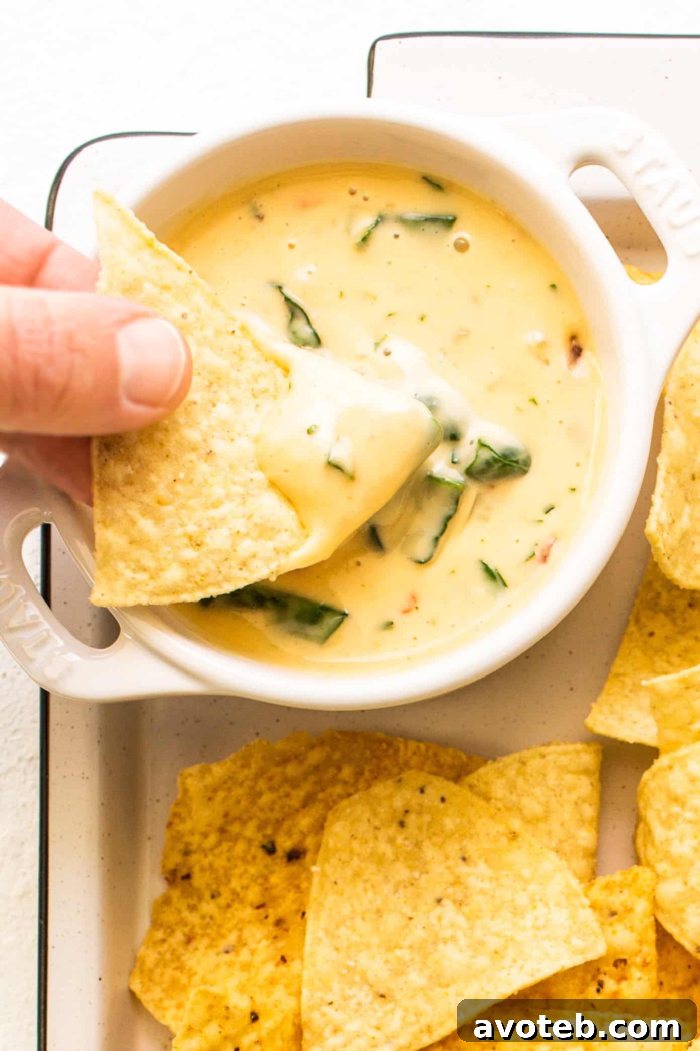 Tex-Mex Queso Blanco: Easy & Delicious White Cheese Dip Recipe Queso Blanco (White Cheese Dip) - perfectly melty, scoop-able, and irresistibly delicious