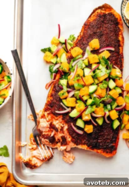 Sumac-Blackened Salmon with Citrus Salsa, a vibrant and healthy meal