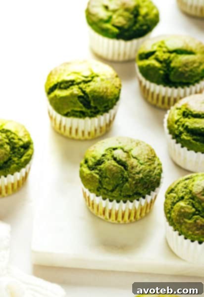 Blender Spinach Banana Muffins recipe card image