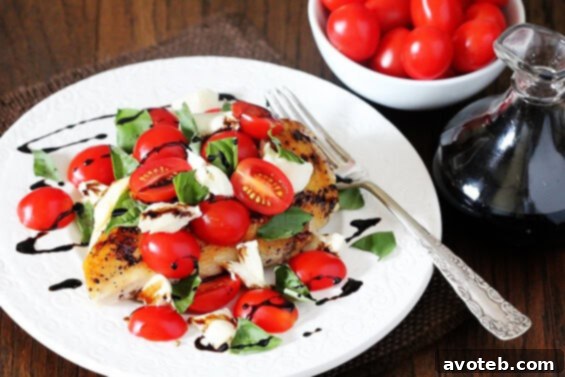 Chicken Caprese Recipe Delicious Chicken Caprese with fresh tomatoes, mozzarella, and basil